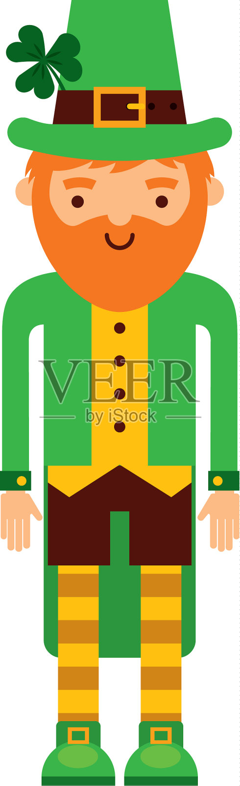 爱尔兰小妖精人物图标设计元素图片