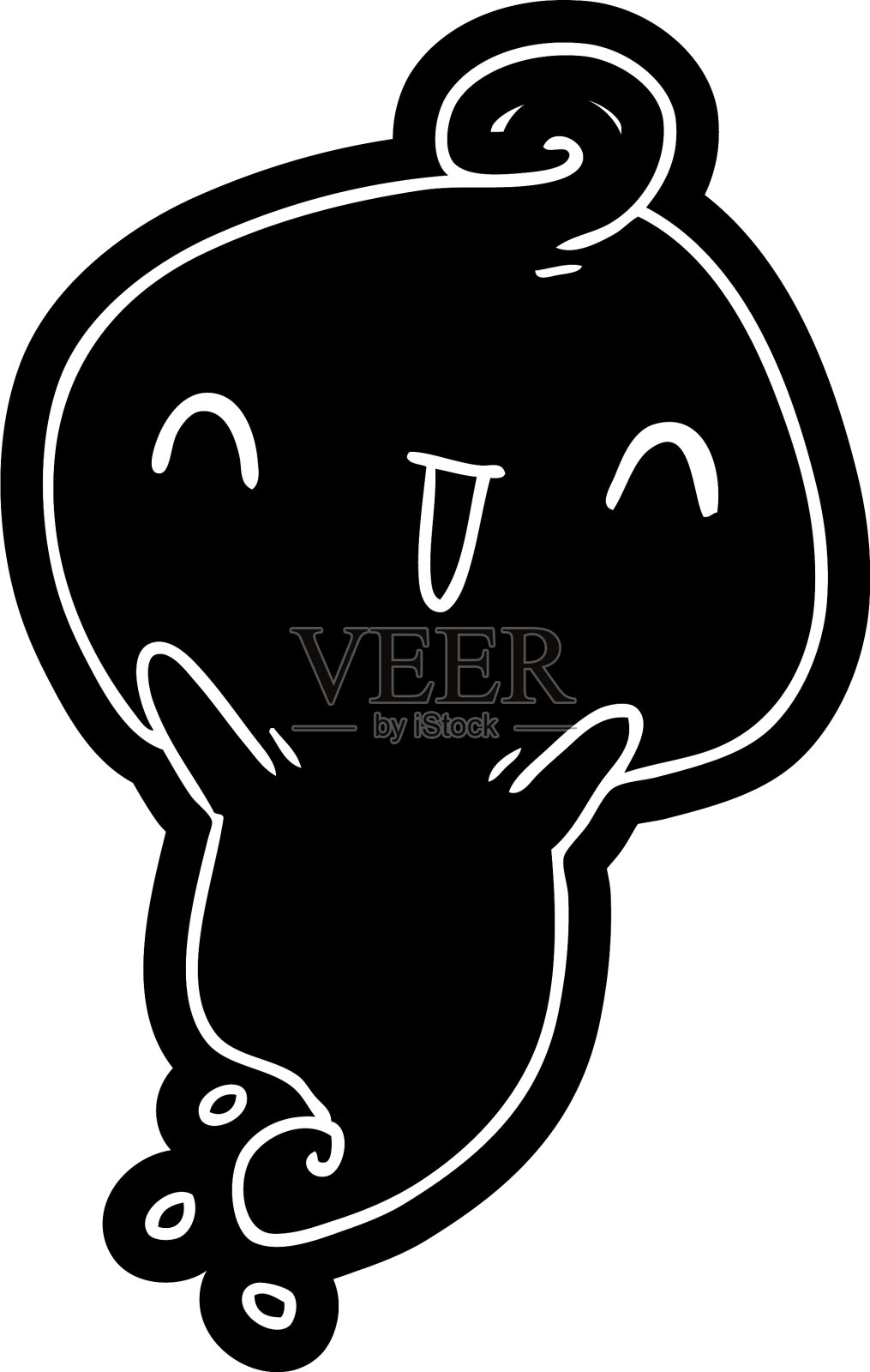 卡通图标卡哇伊可爱的死鬼设计元素图片