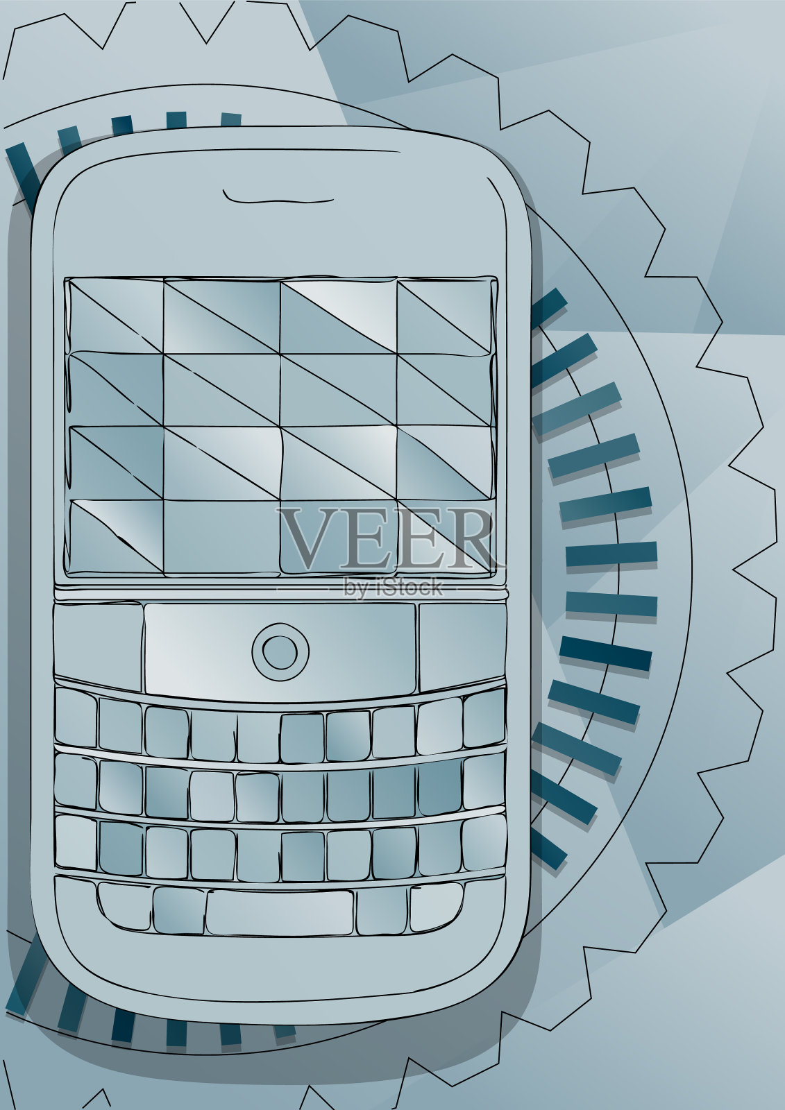 按钮电话插画图片素材