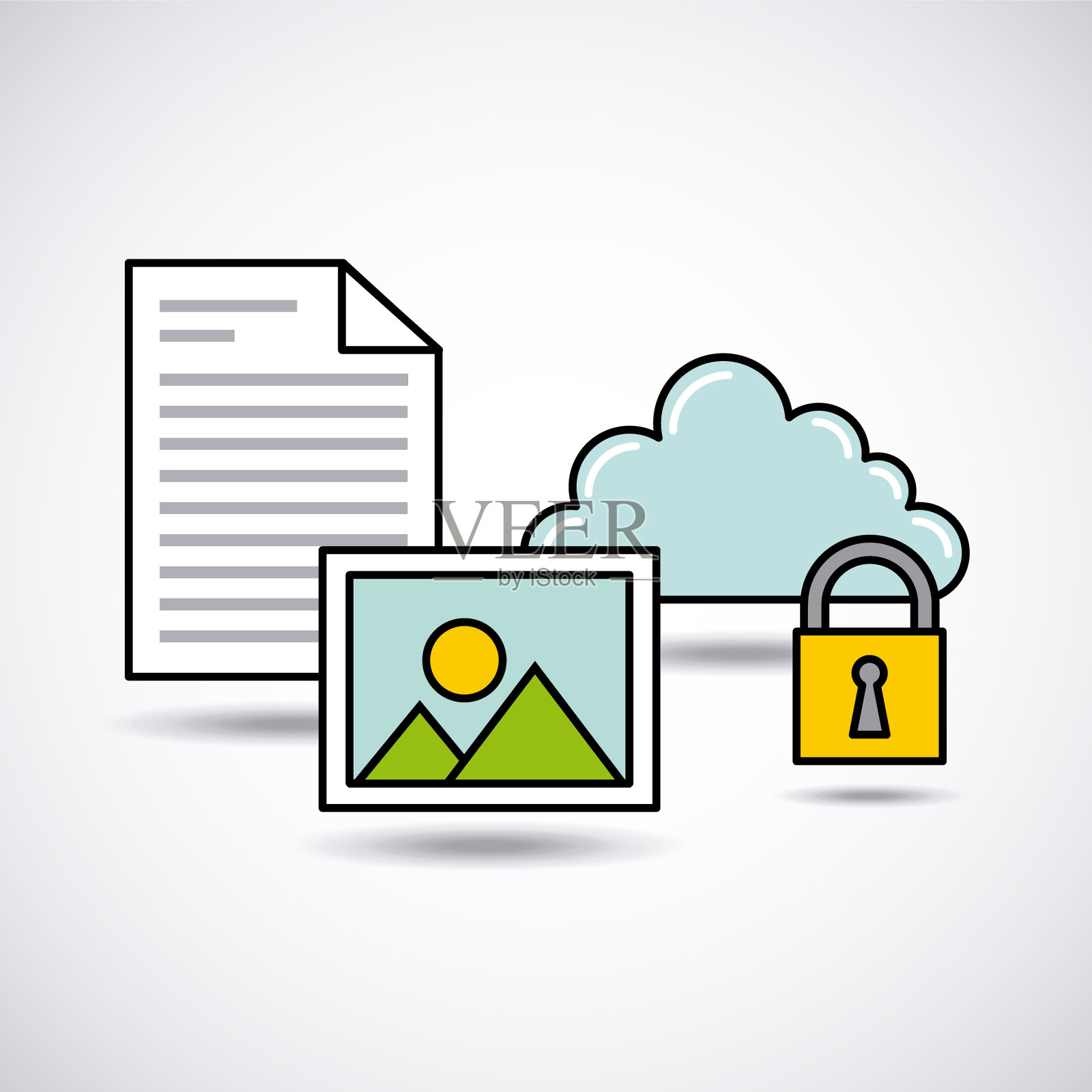 社交媒体营销业务插画图片素材