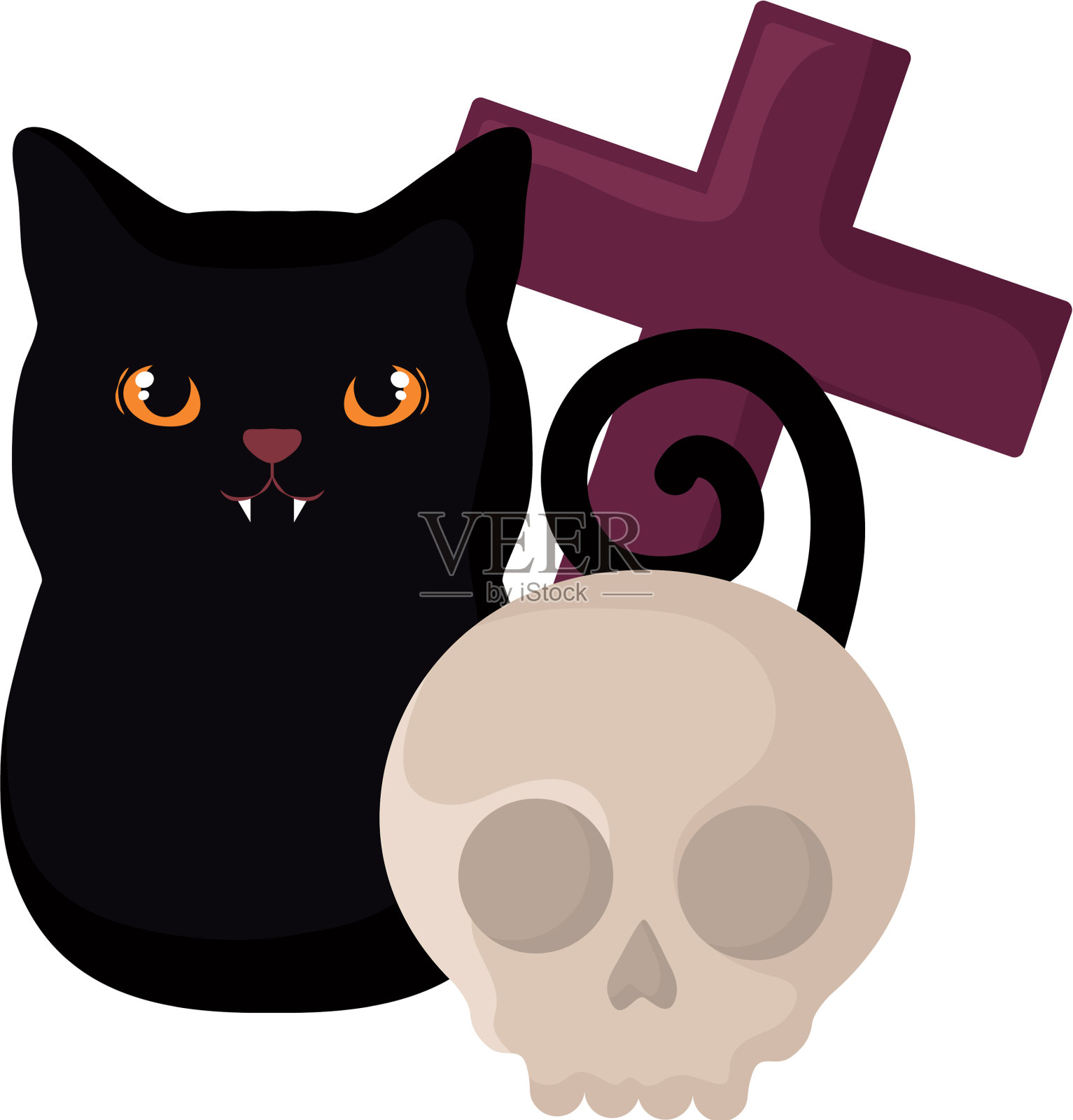 黑猫设计设计元素图片