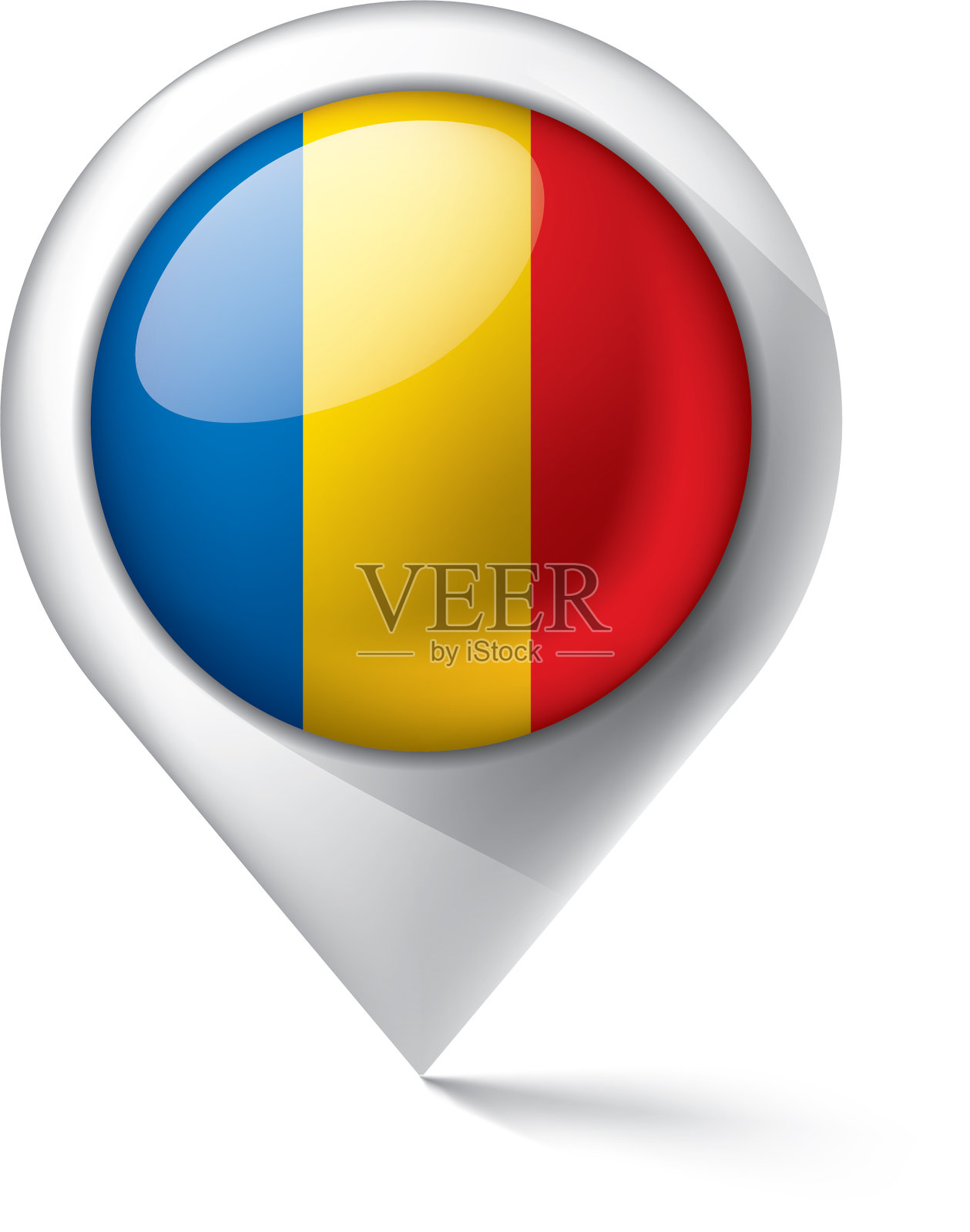 查德国旗上的白色设计元素图片