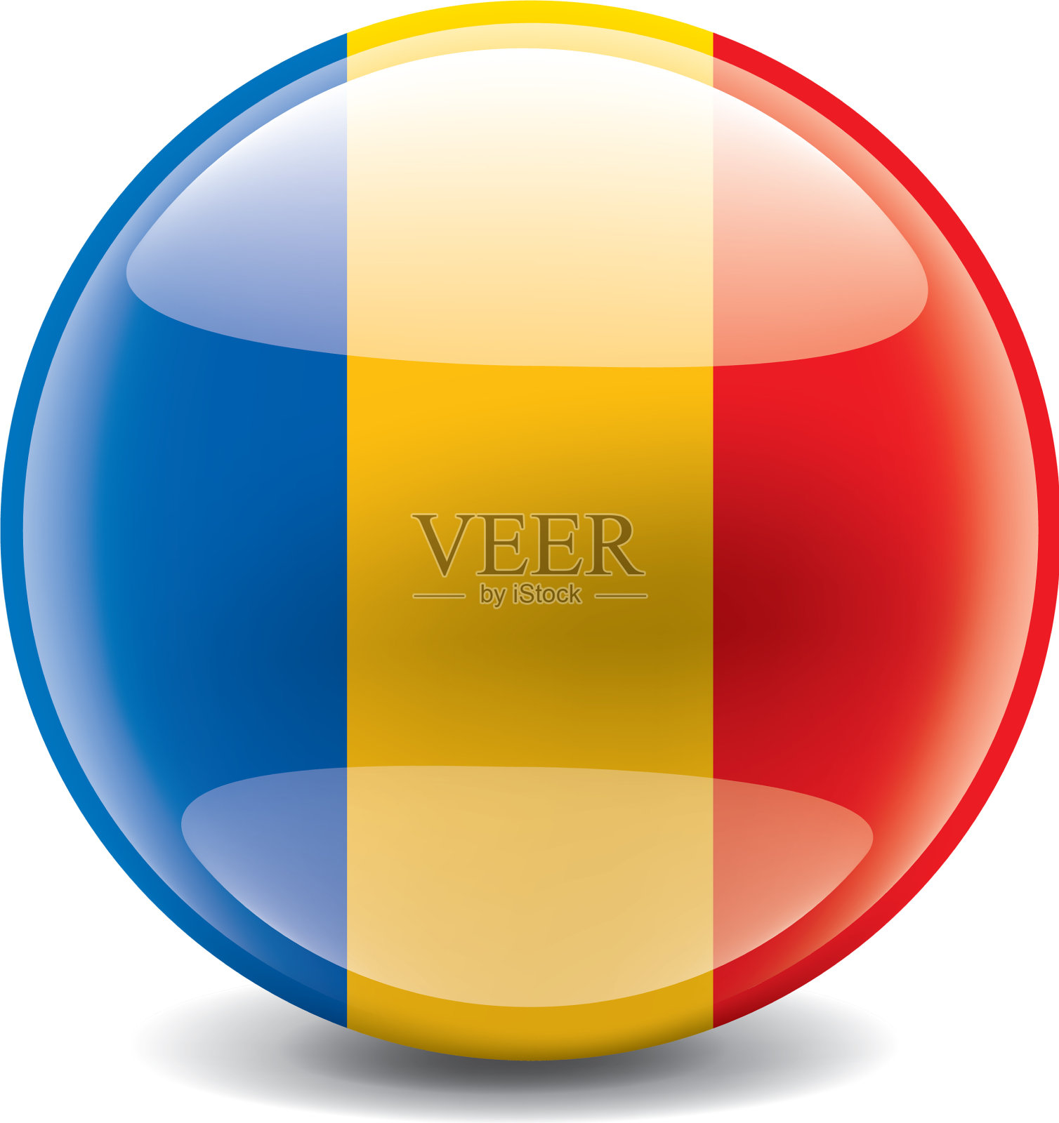 查德国旗上的白色设计元素图片