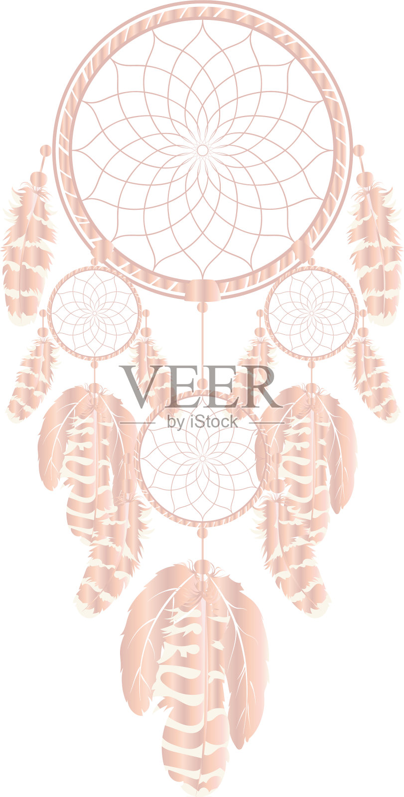 玫瑰金追梦人设计元素图片