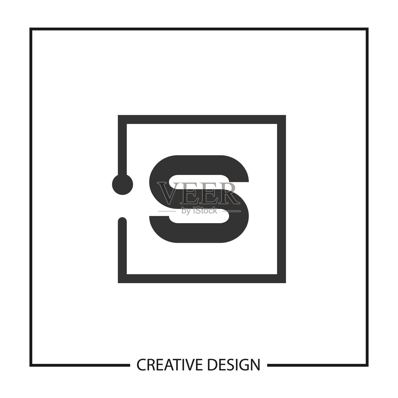 首字母标志模板设计图标素材