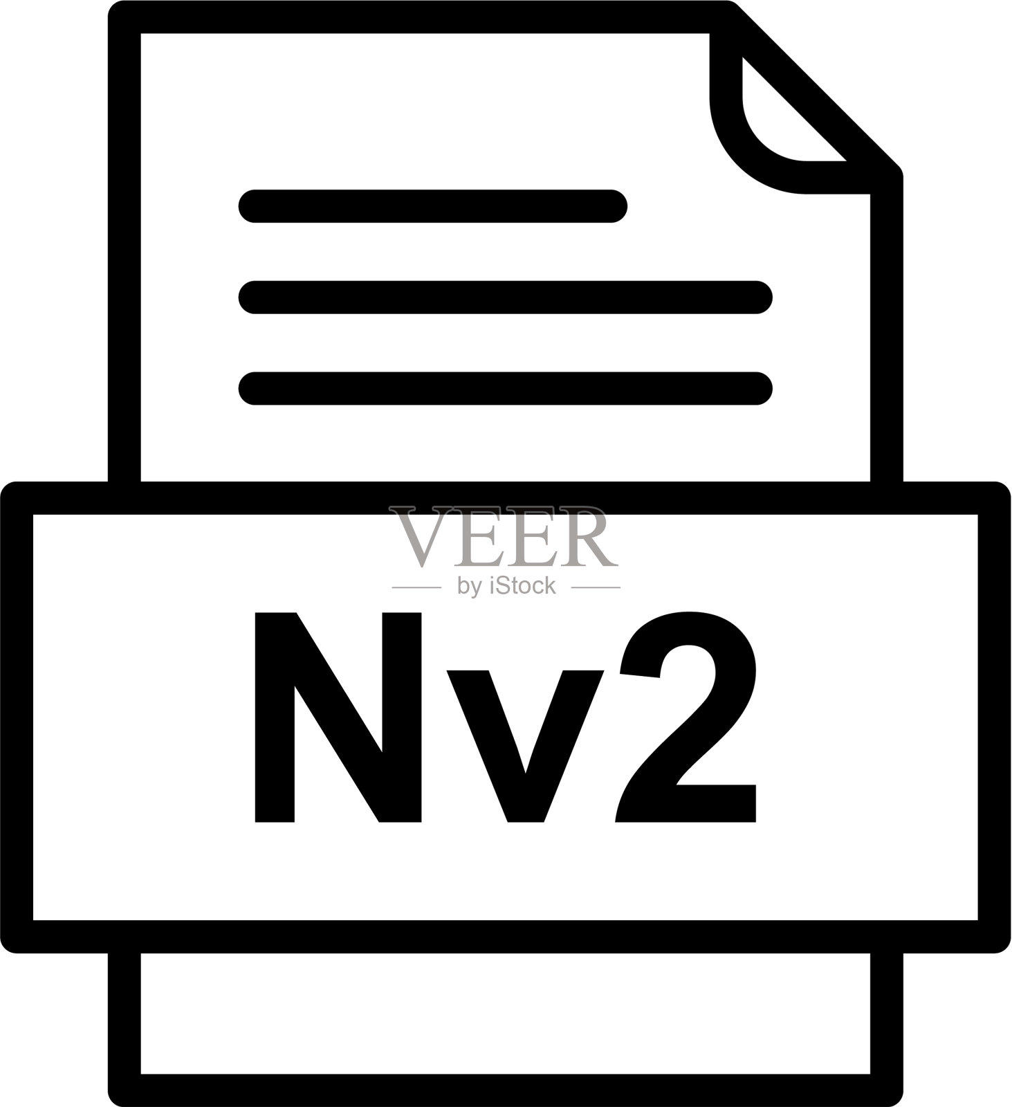 Nv2文件文档图标设计元素图片