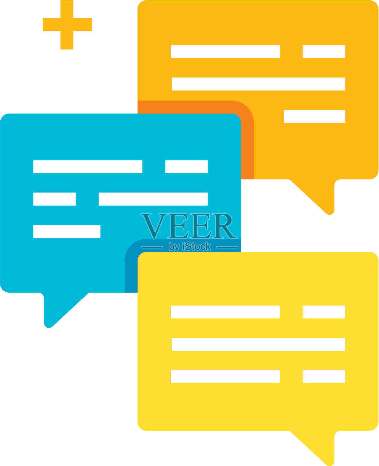 评论聊天平设计元素图片