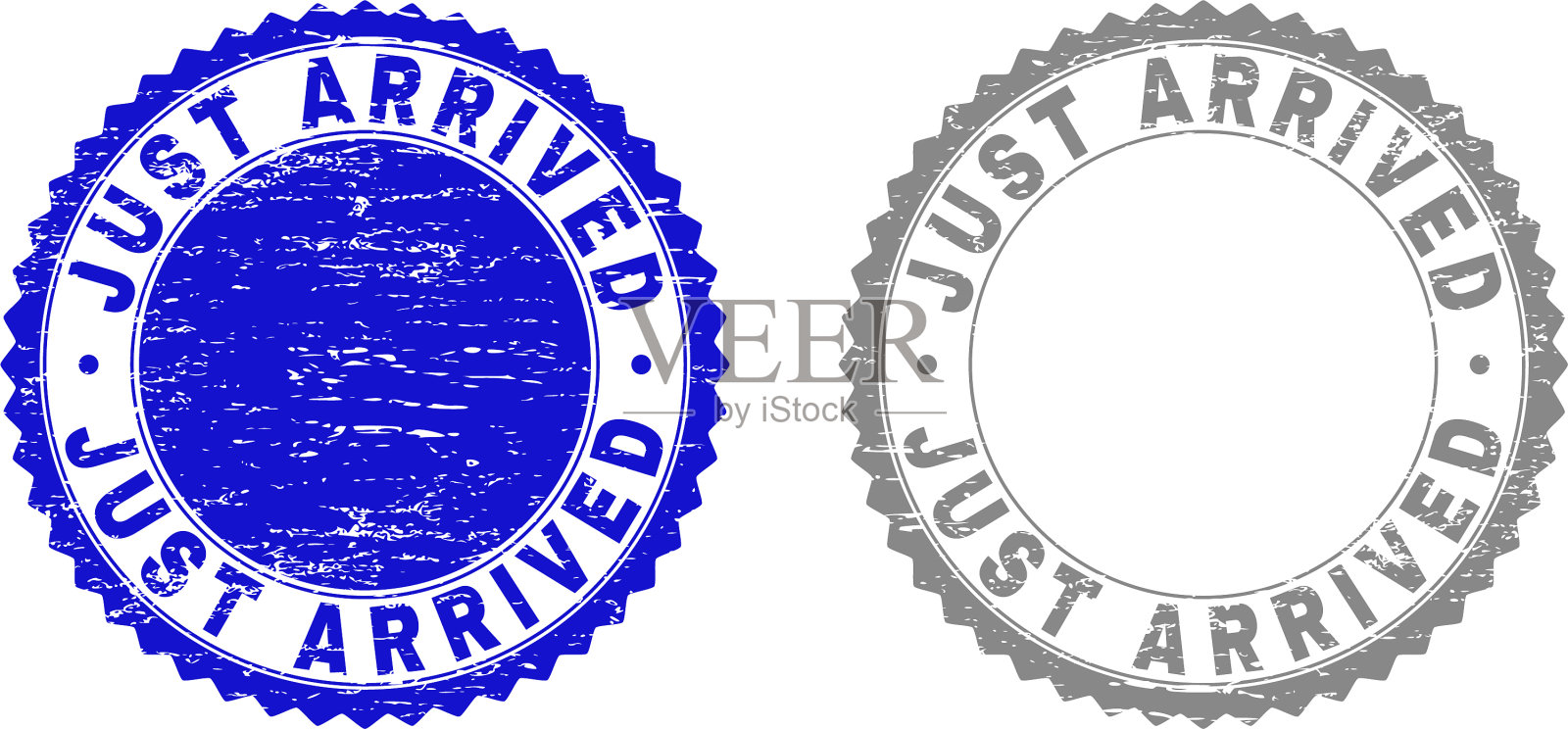 垃圾乐队刚送来了有纹理的邮票插画图片素材