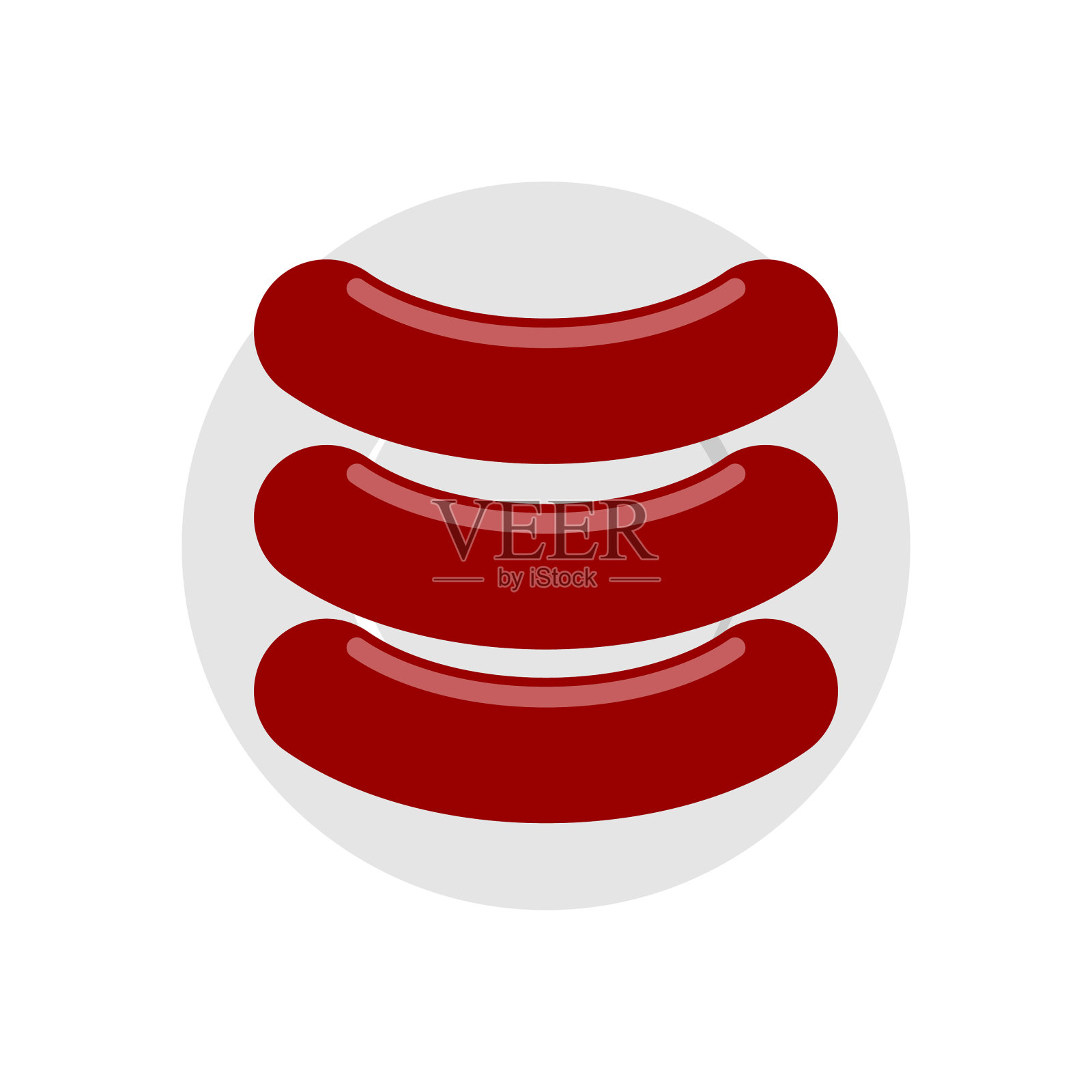 香肠上盘俯视肉美味上盘设计元素图片