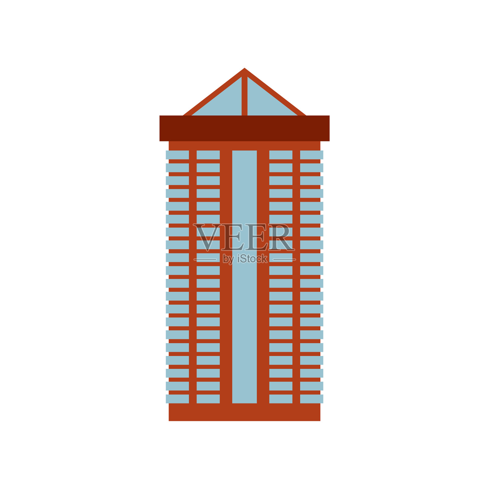 办公楼孤立城市建筑标志设计元素图片