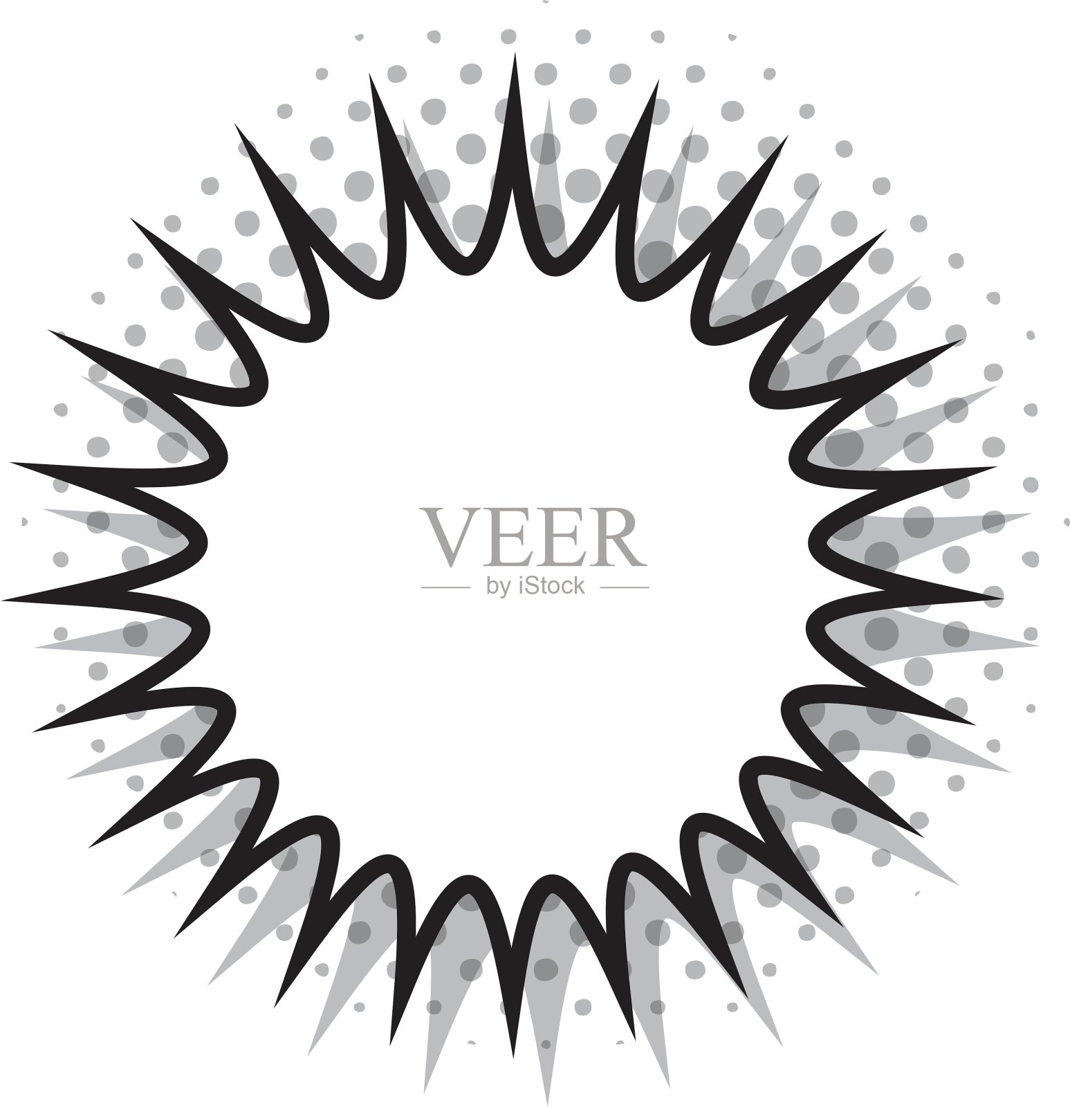 溅泡泡漫画孤立图标设计元素图片