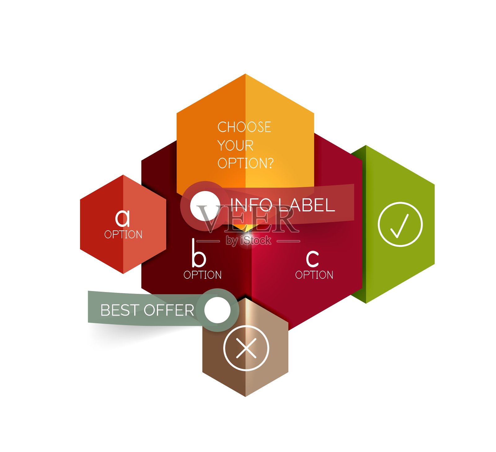 商业几何信息图形横幅模板设计元素图片