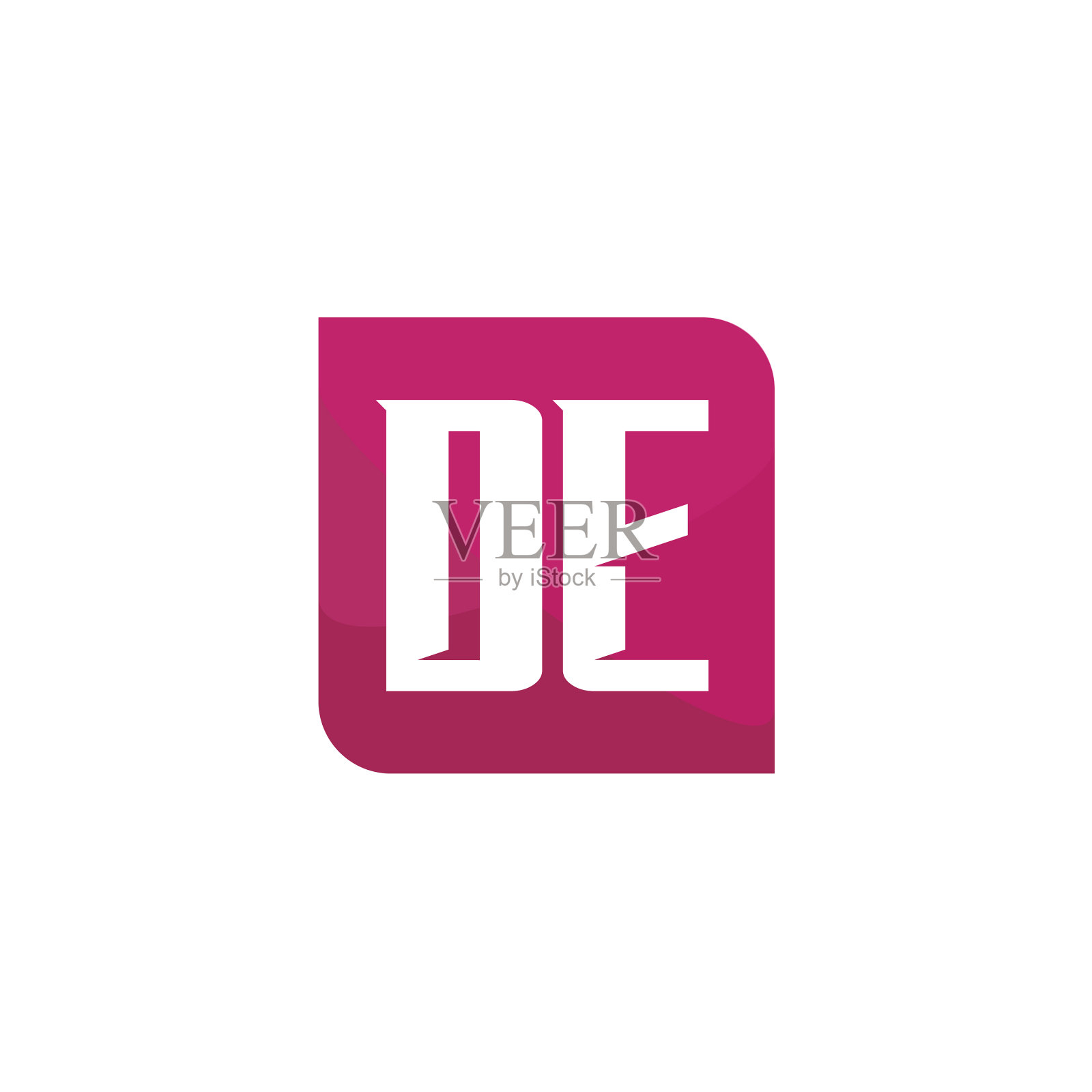 首字母标志的模板设计插画图片素材