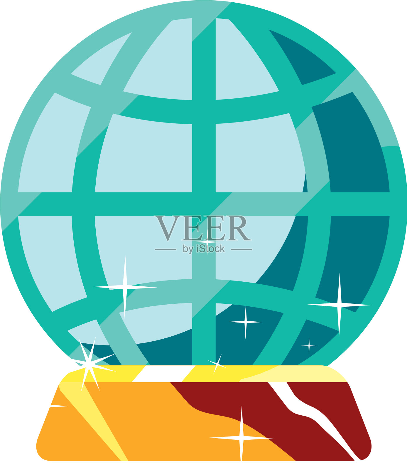 球形连接金条设计元素图片