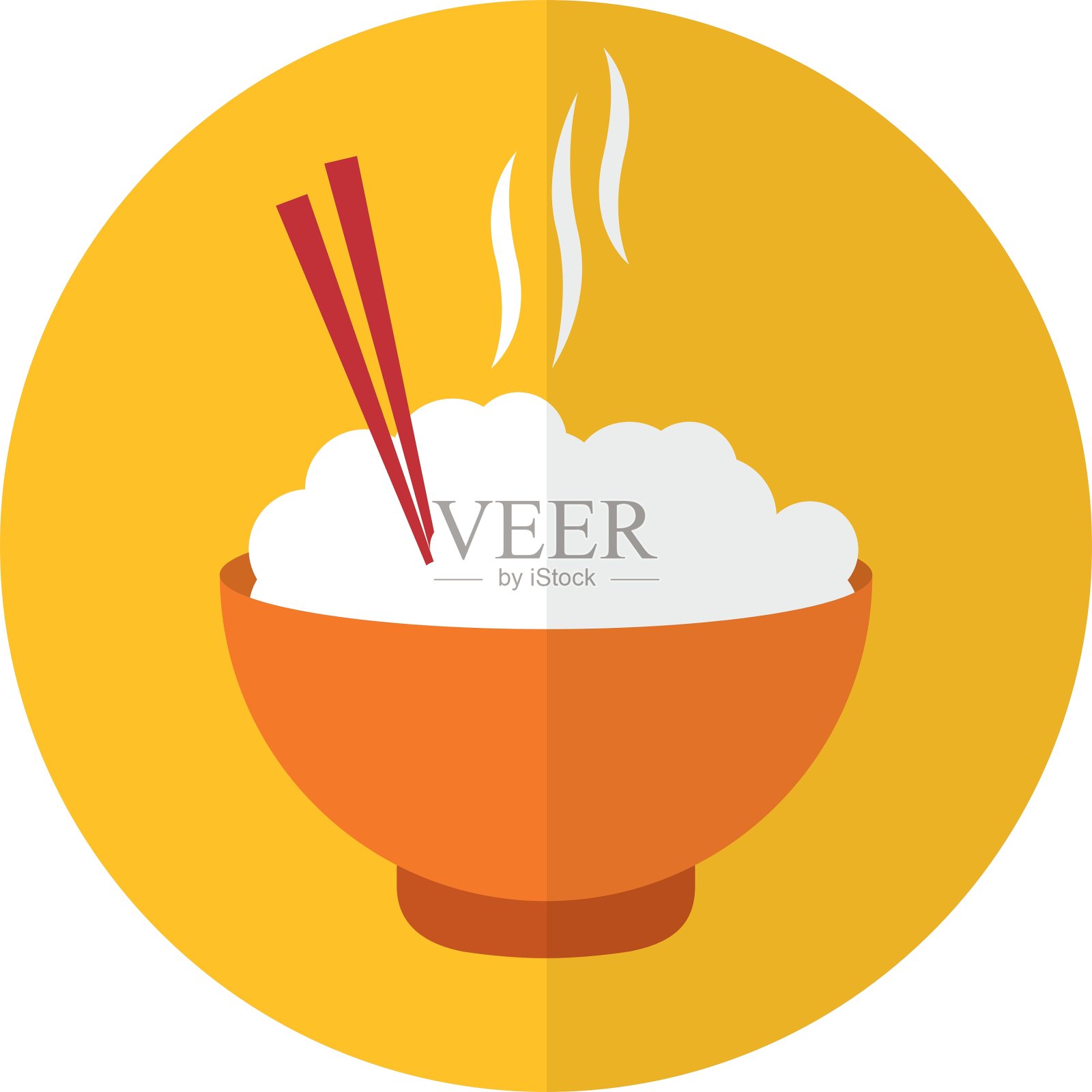 面条碗图标插画图片素材