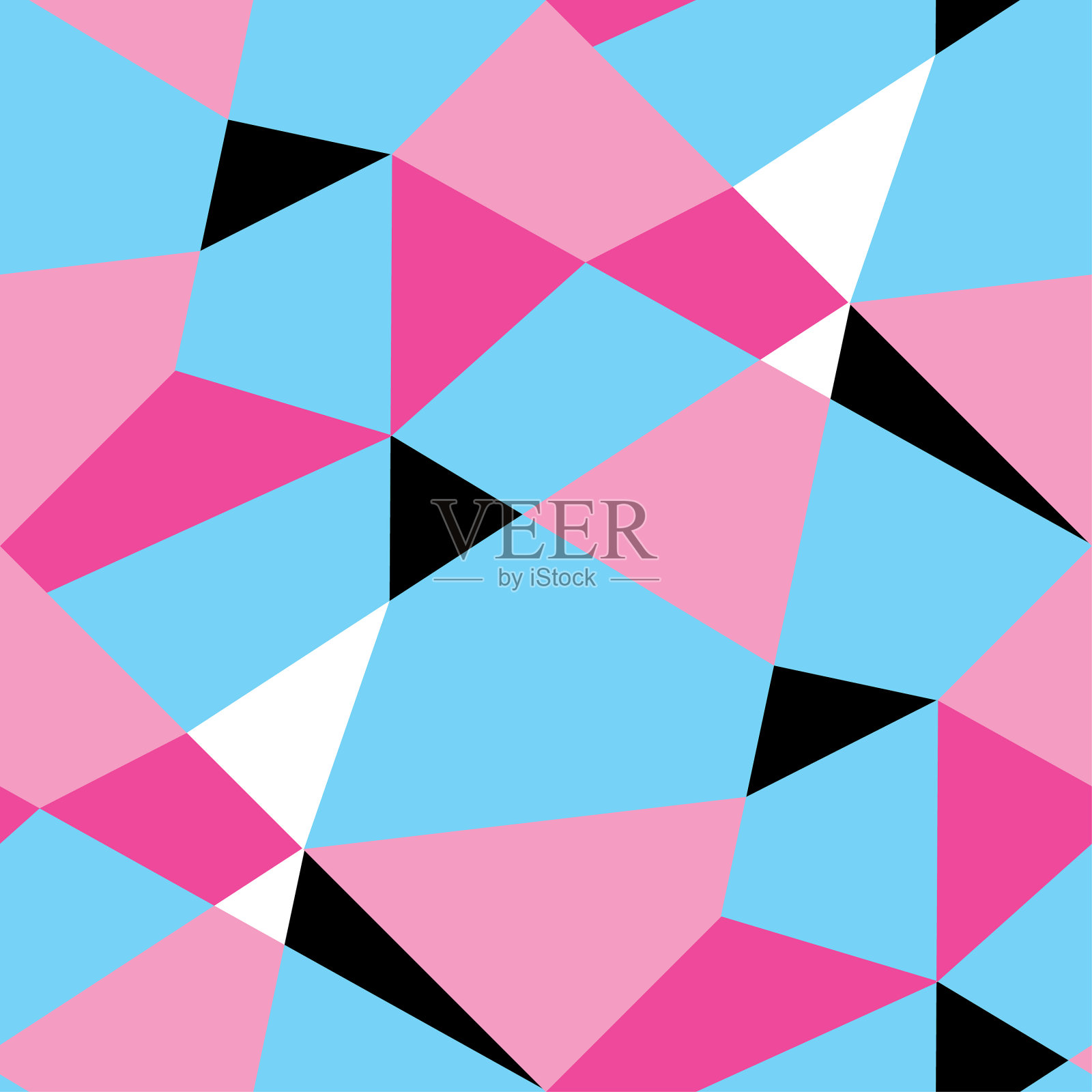 抽象三角形手绘无缝图案插画图片素材