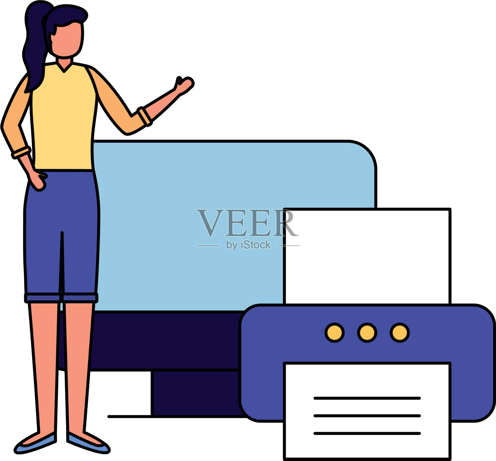 商人工作办公室设计元素图片