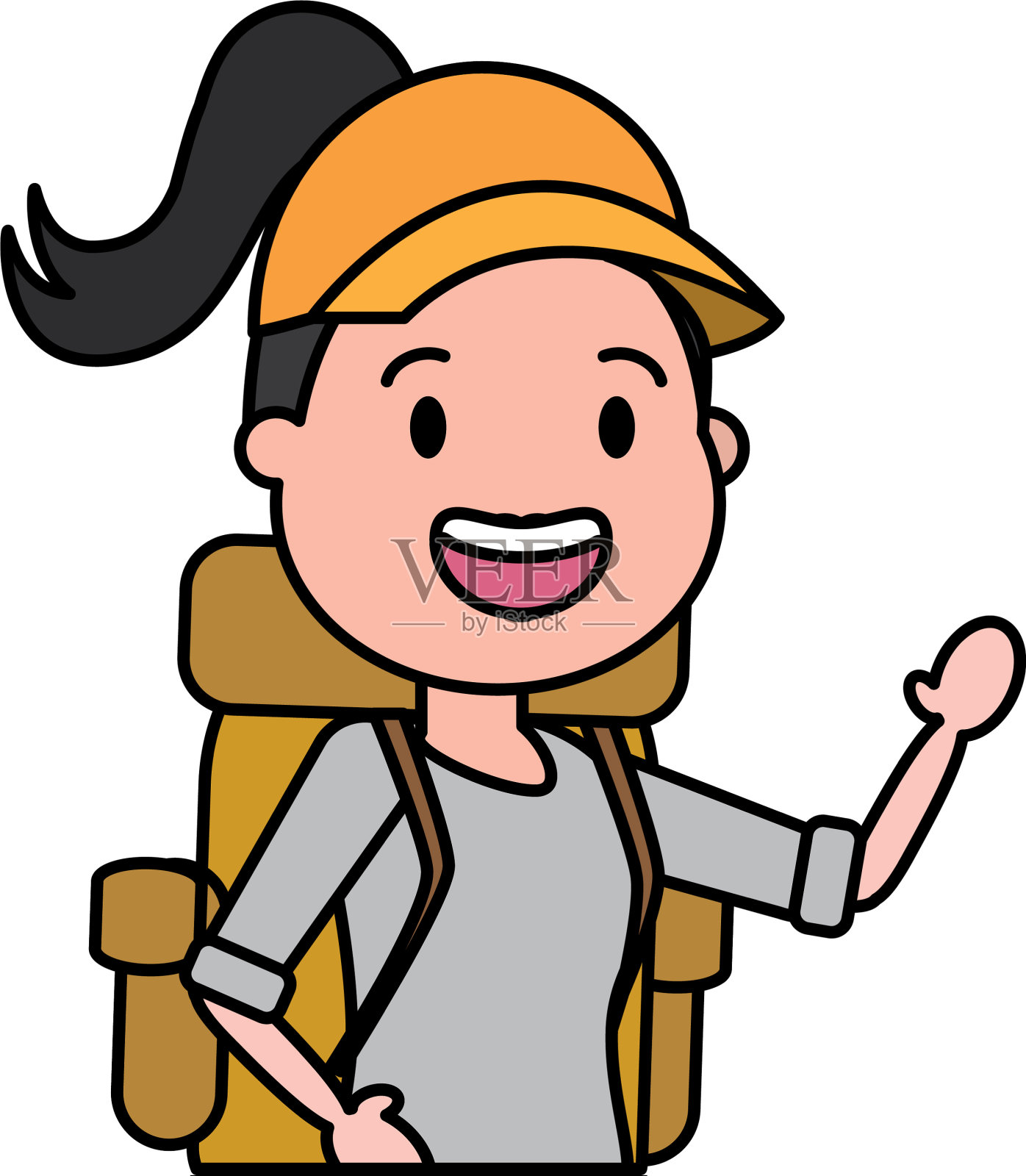 人旅行袋设计元素图片