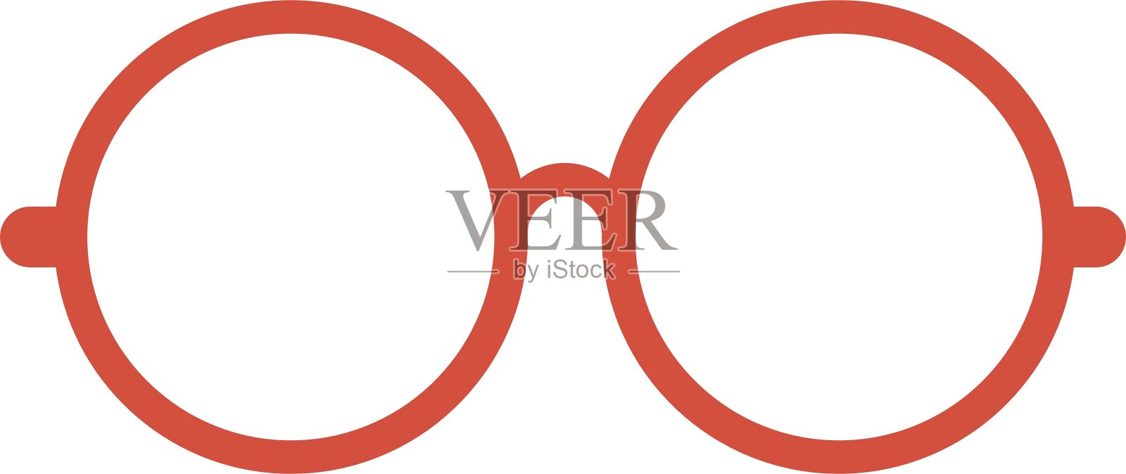 时尚眼镜孤立图标设计元素图片