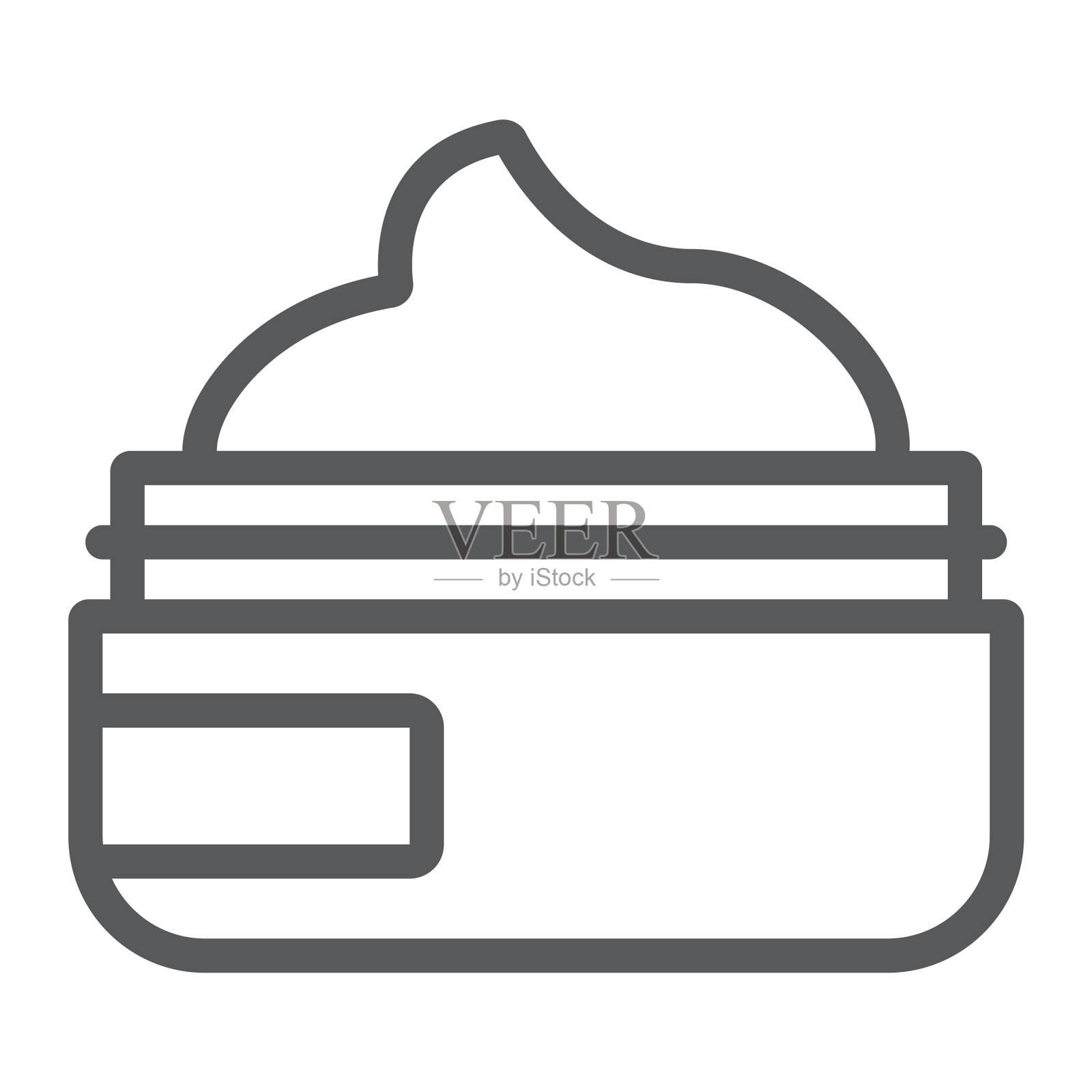 美容霜系列图标化妆品和化妆品皮肤图标素材