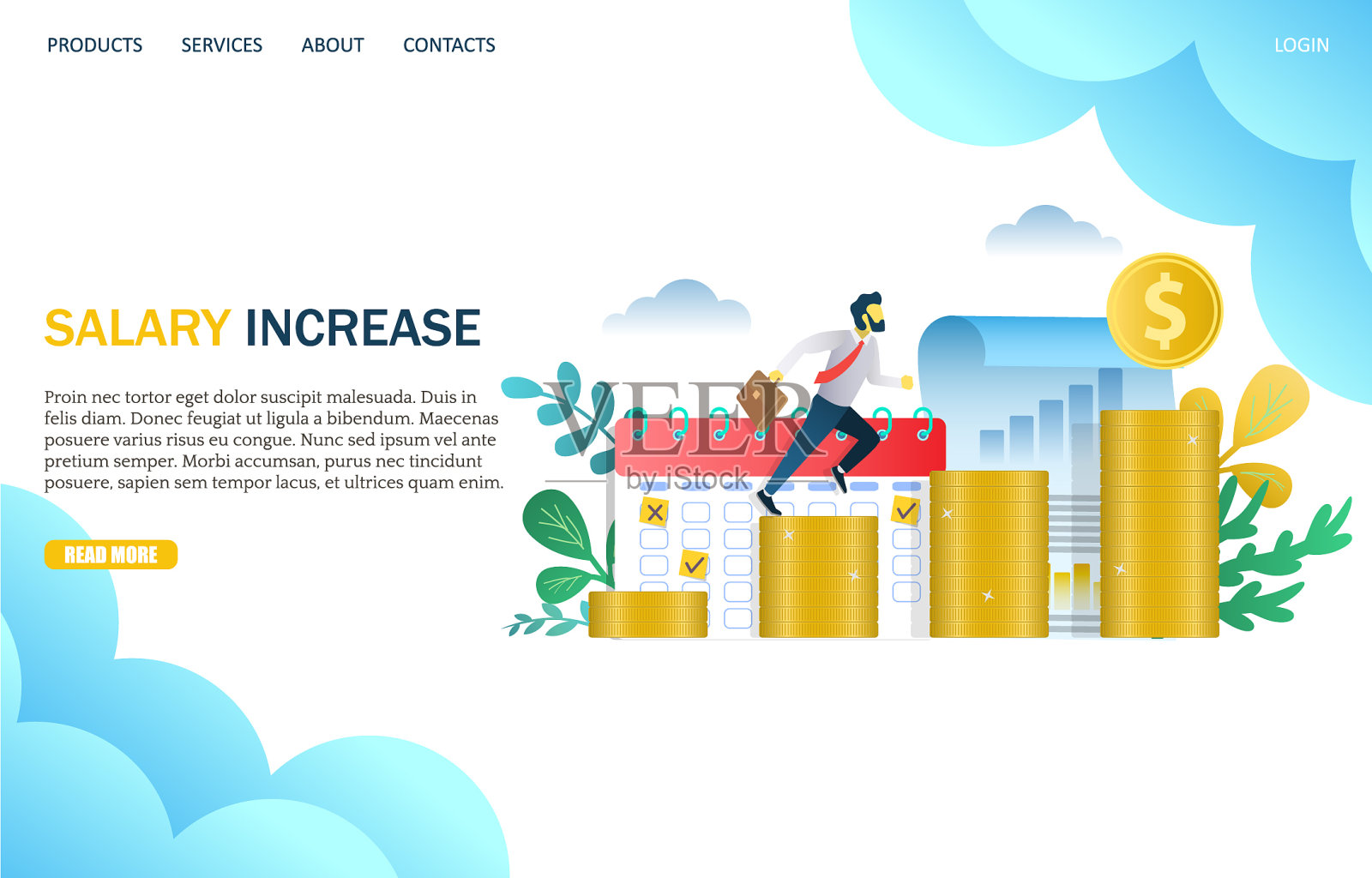 加薪网站登陆页面设计设计模板素材