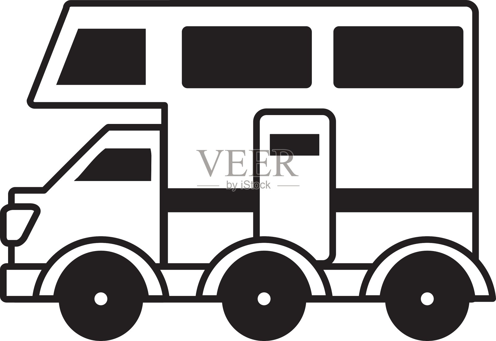 货车运输孤立图标车辆插画图片素材