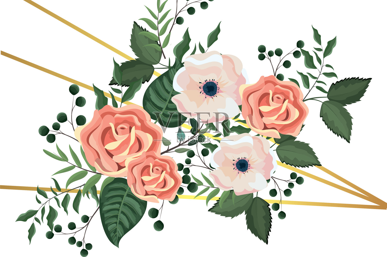 春天花框架设计元素图片