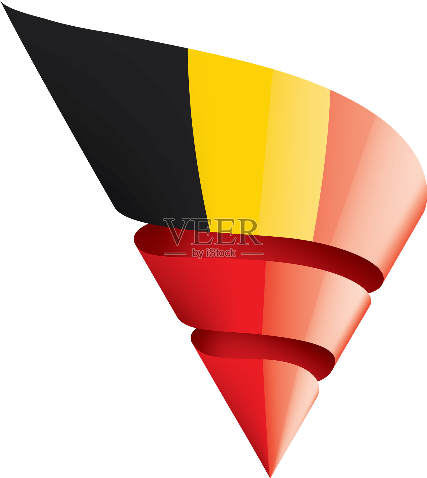 比利时国旗上有白色设计元素图片