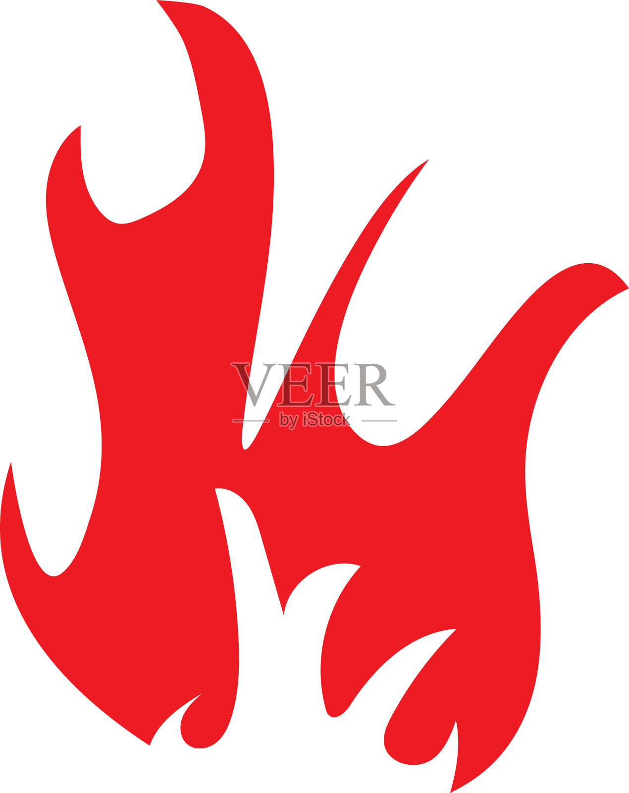 火焰图标设计模板隔离设计元素图片