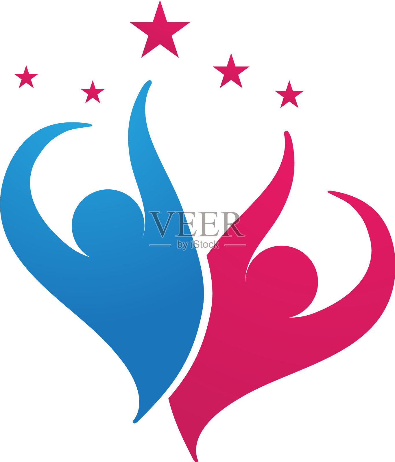 社区团体收养标志设计元素图片