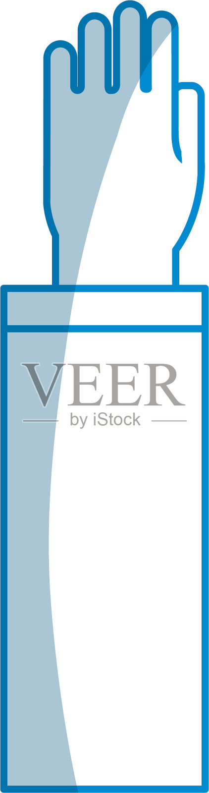 轮廓手正式西装设计元素图片