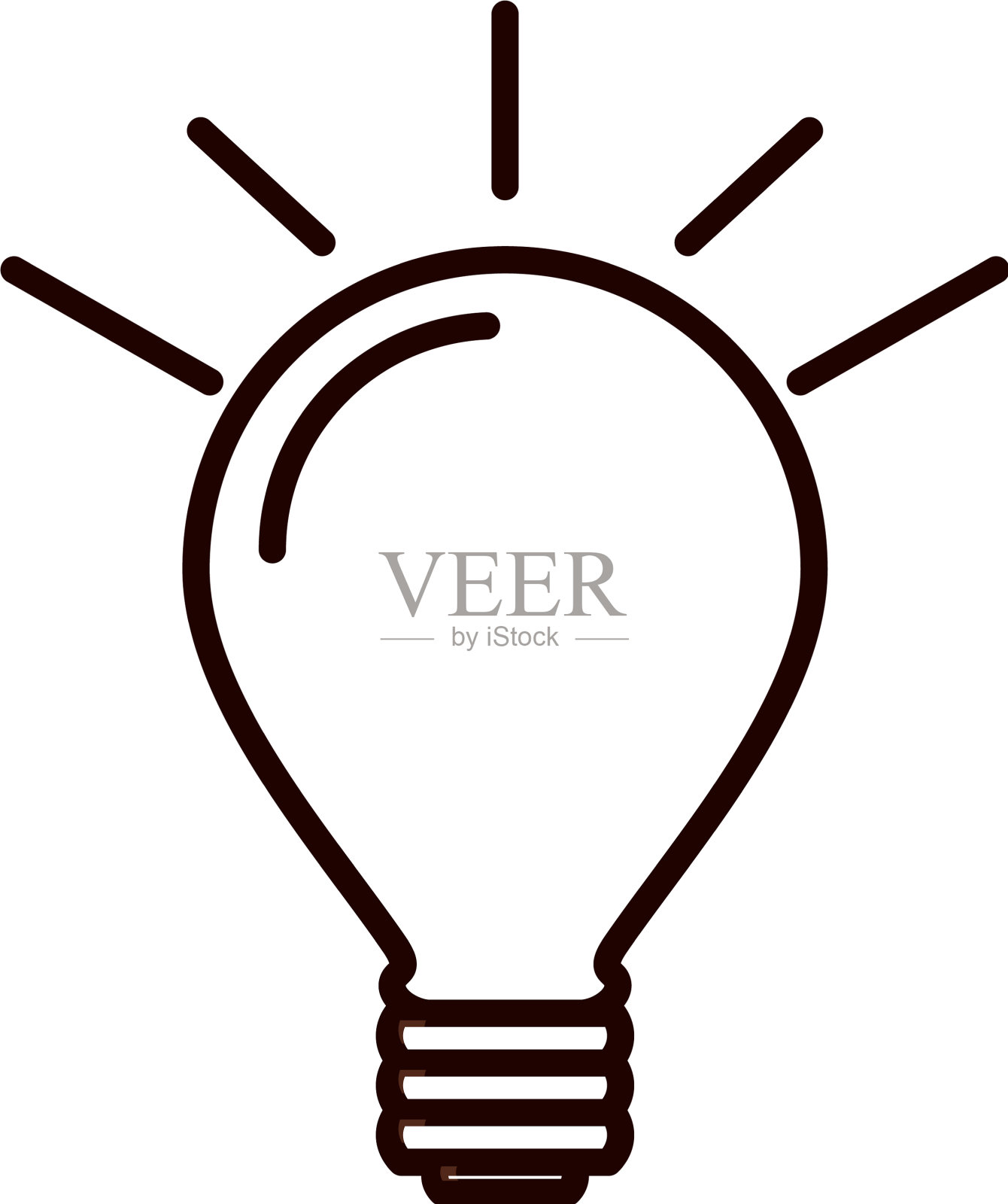 灯泡隔离图标图标素材