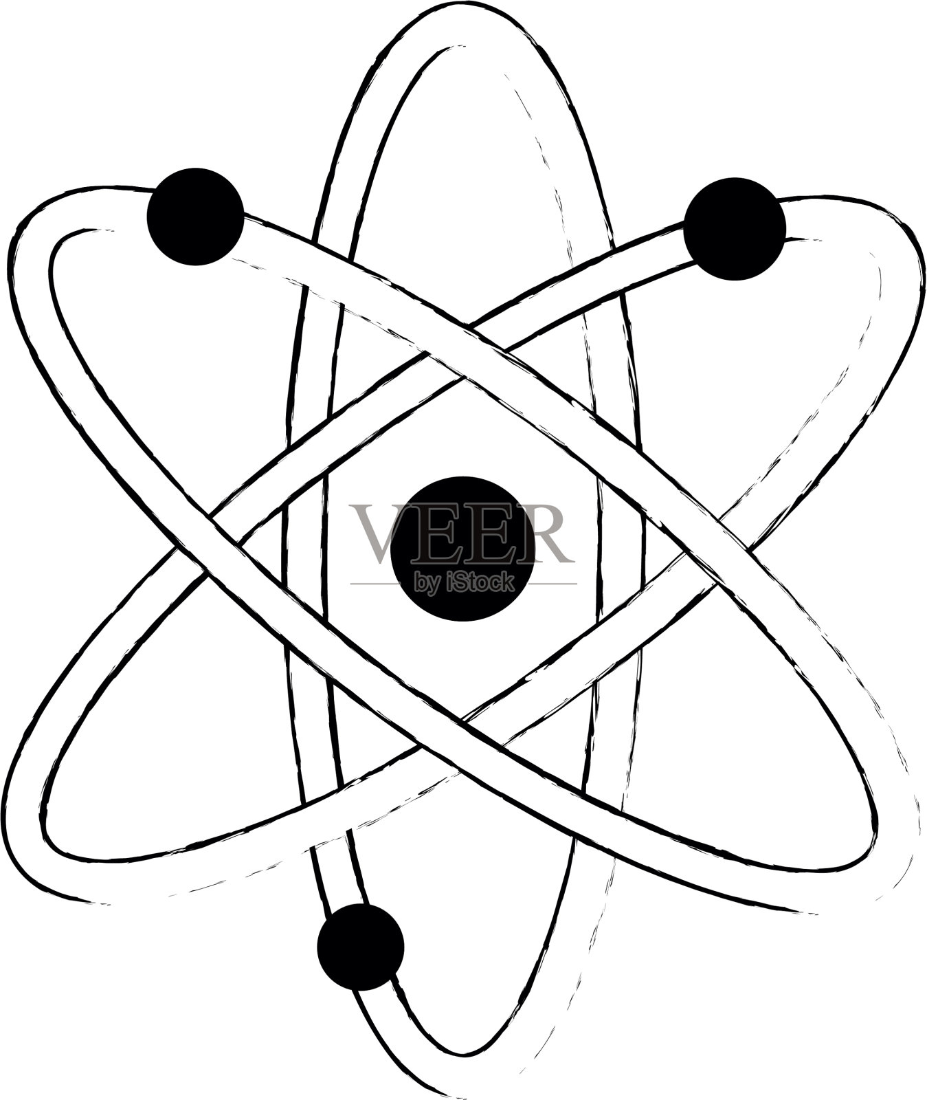 原子分子孤立图标设计元素图片
