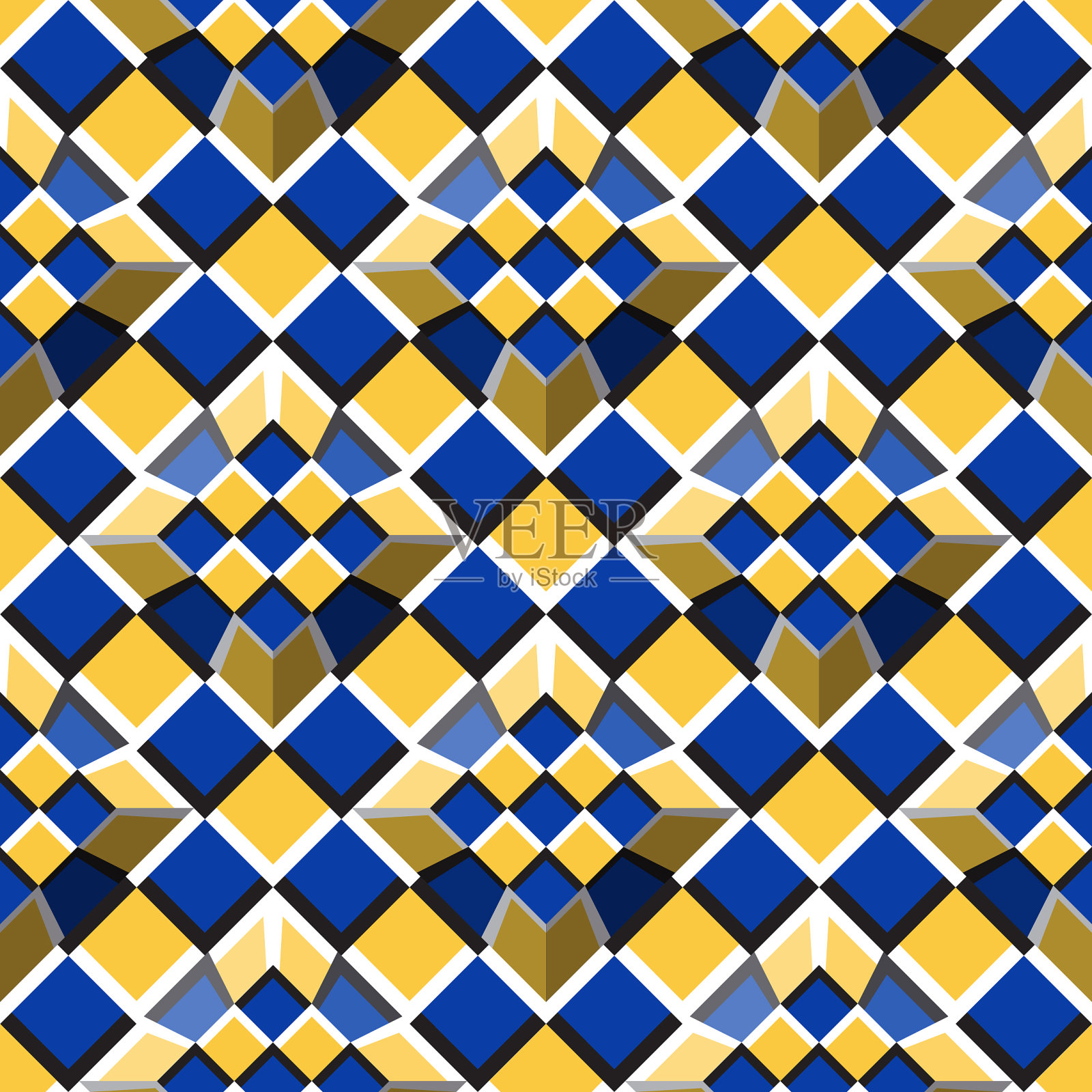 在方格表面上移动截断的金字塔插画图片素材