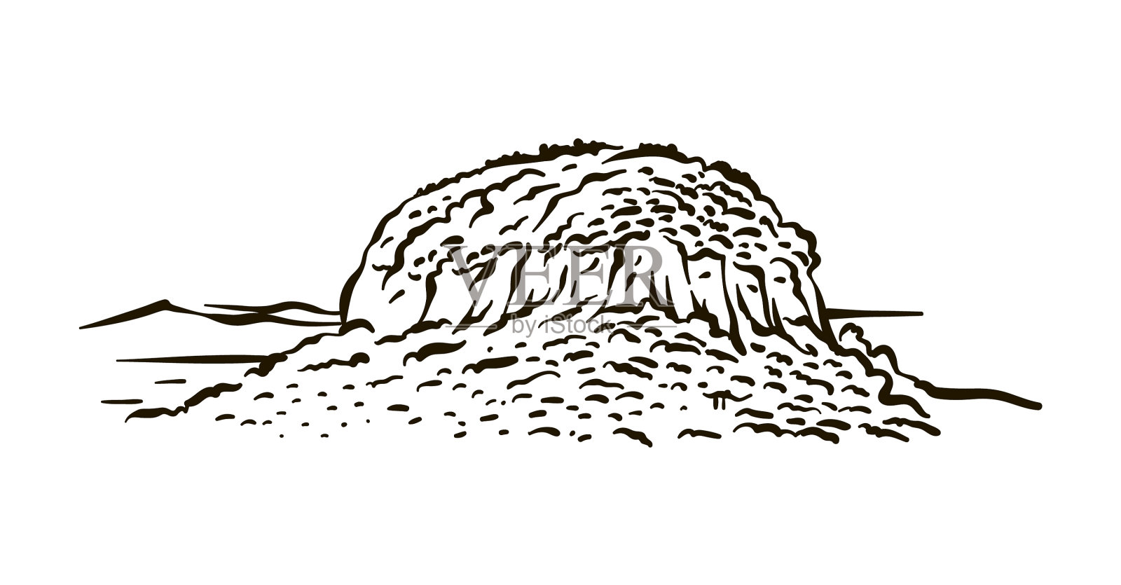 北卡罗莱纳州领航山州手绘设计元素图片