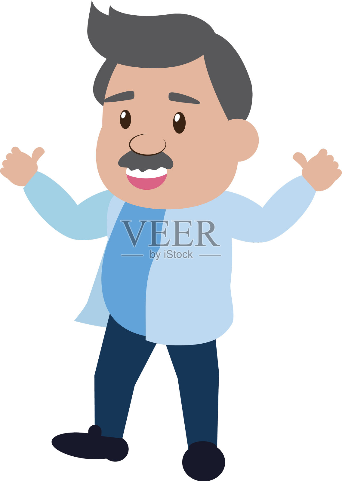 科学教授的角色设计元素图片