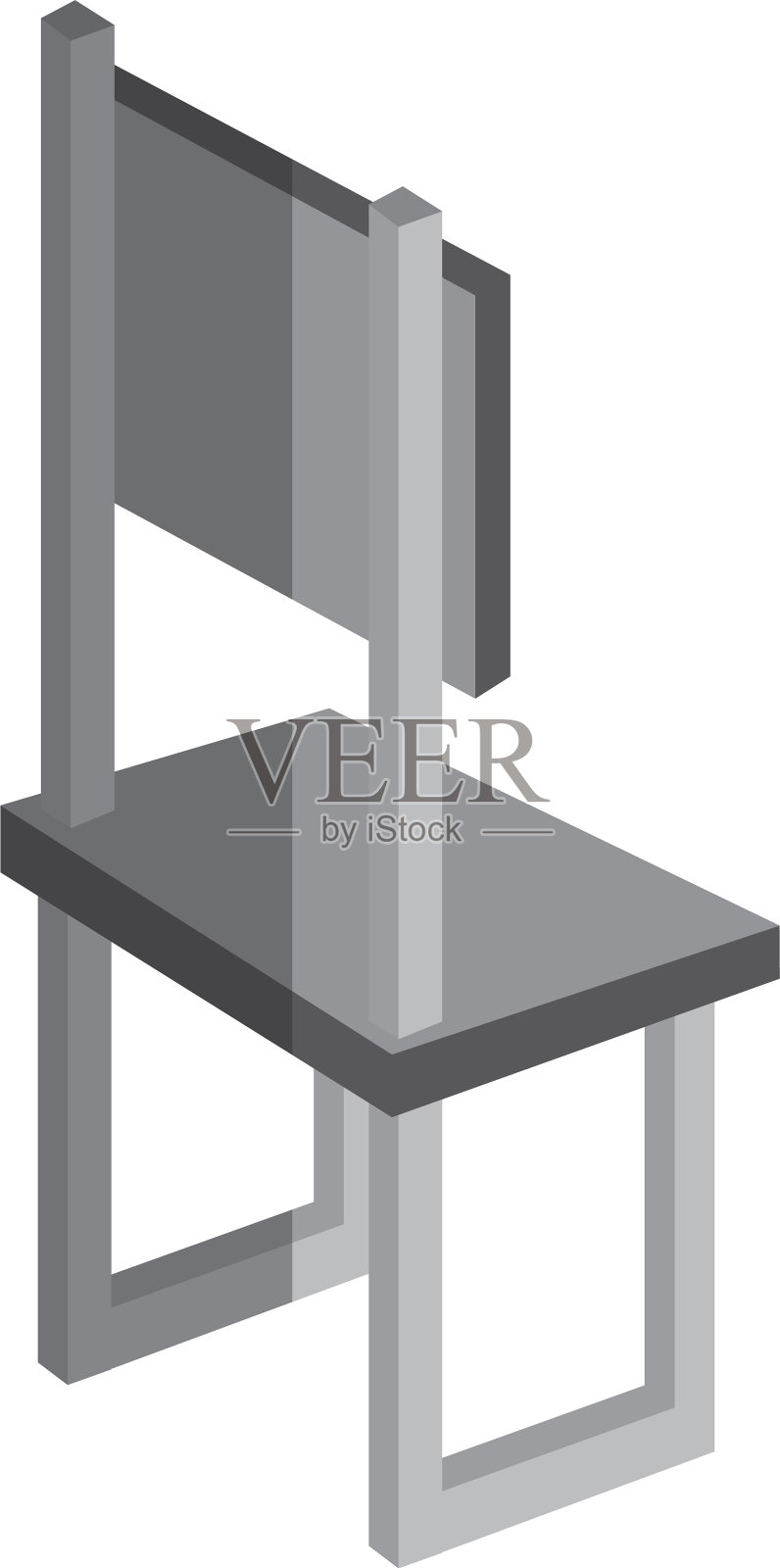 椅子家具等距图标设计元素图片