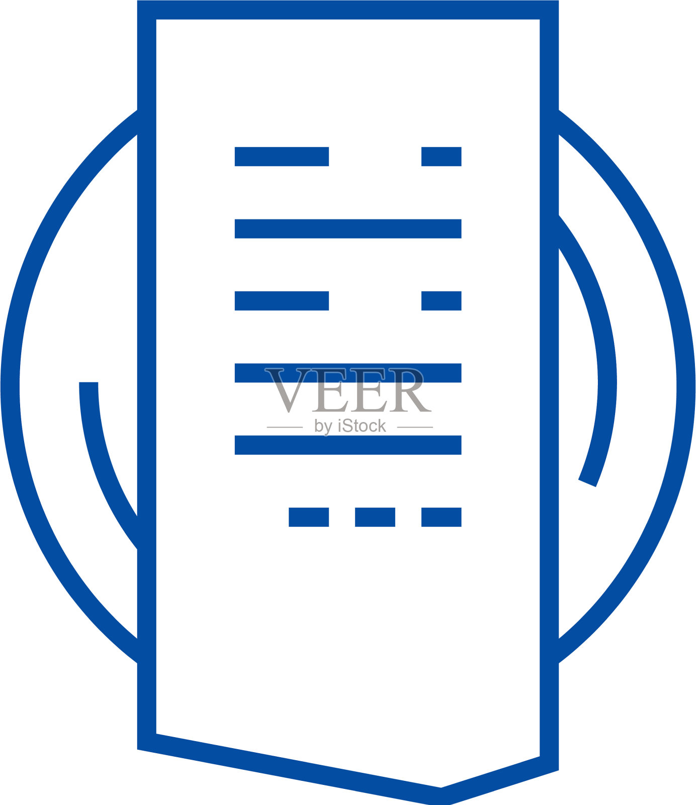 帐单线图标概念帐单平面符号插画图片素材