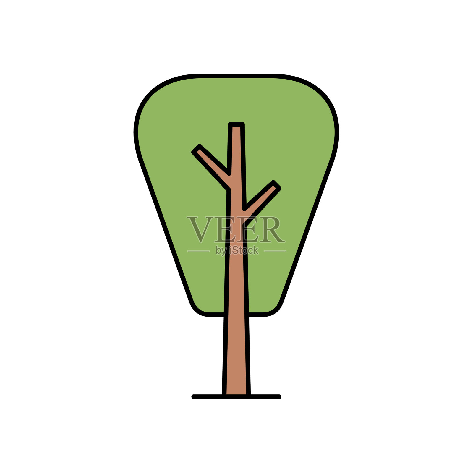 树的图标设计元素图片