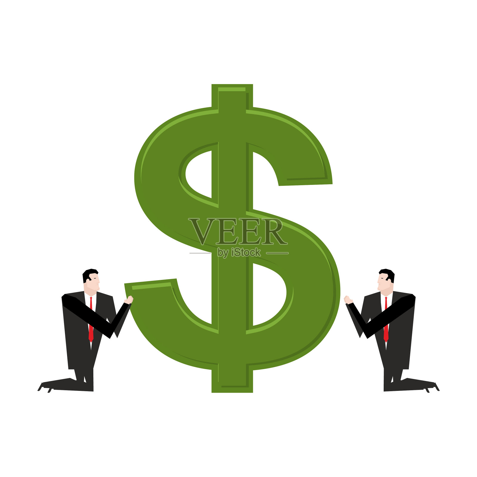 商人祈祷美元祈祷现金祈祷设计元素图片