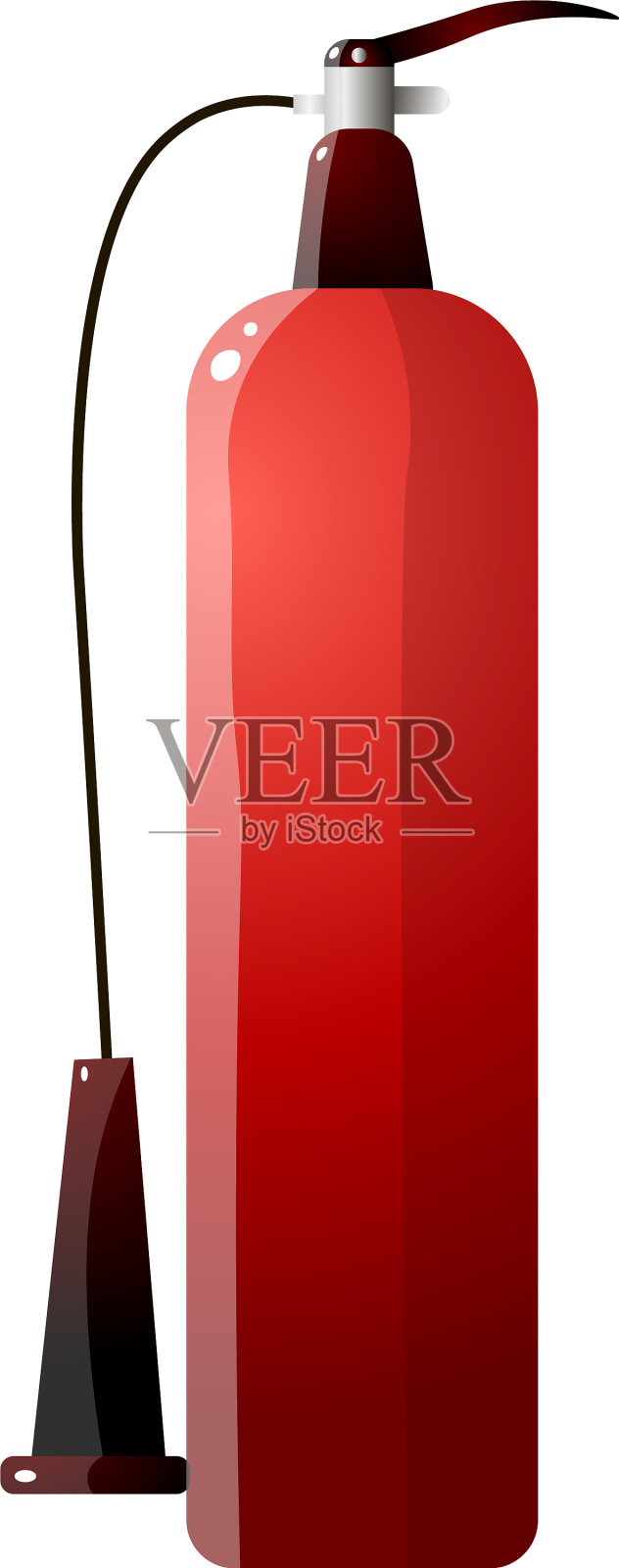 不寻常的红色灭火器设计元素图片