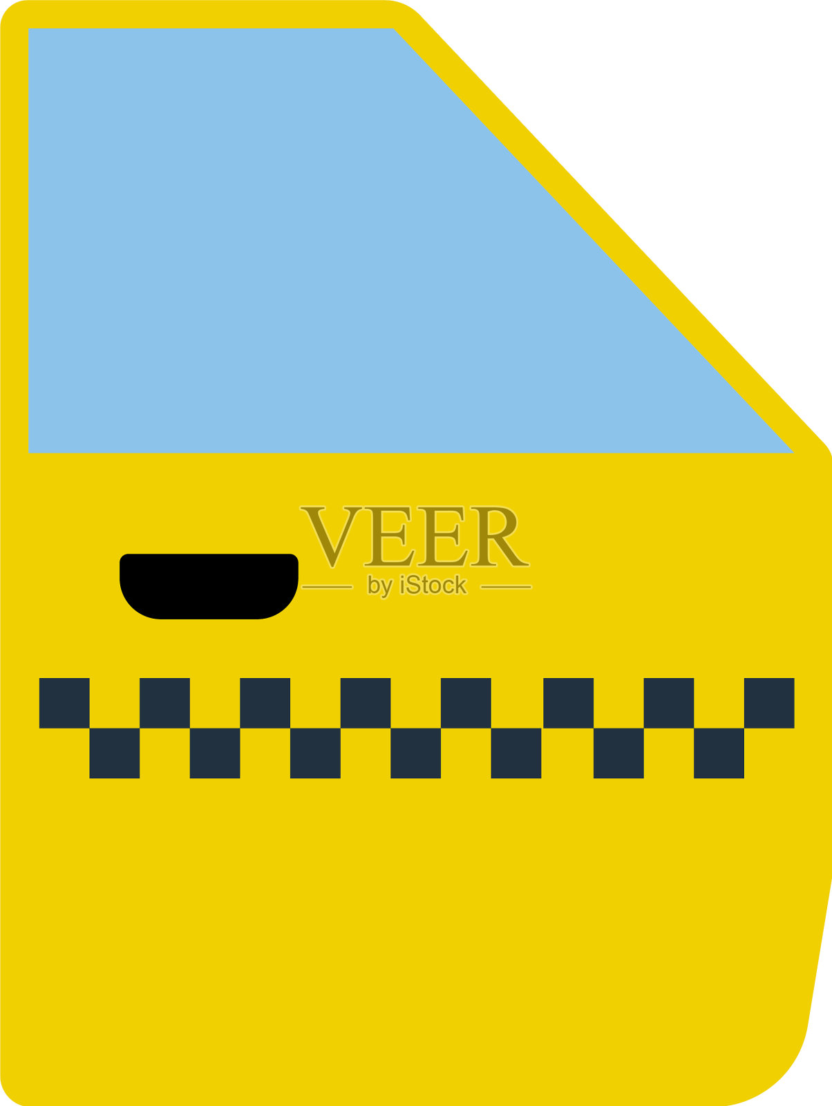 出租车侧门图标设计元素图片