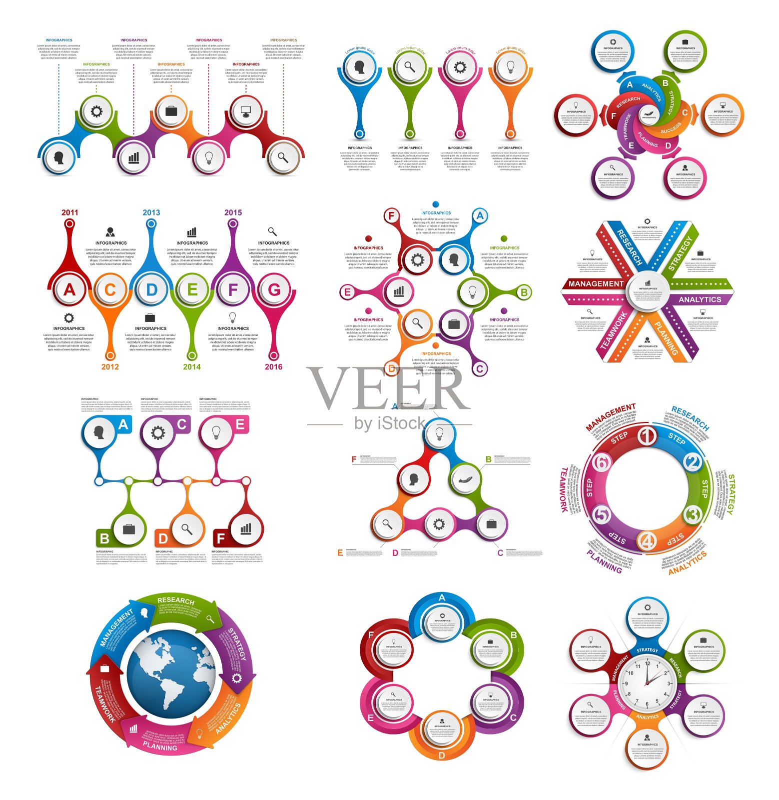 丰富多彩的信息图设计大集合设计模板素材