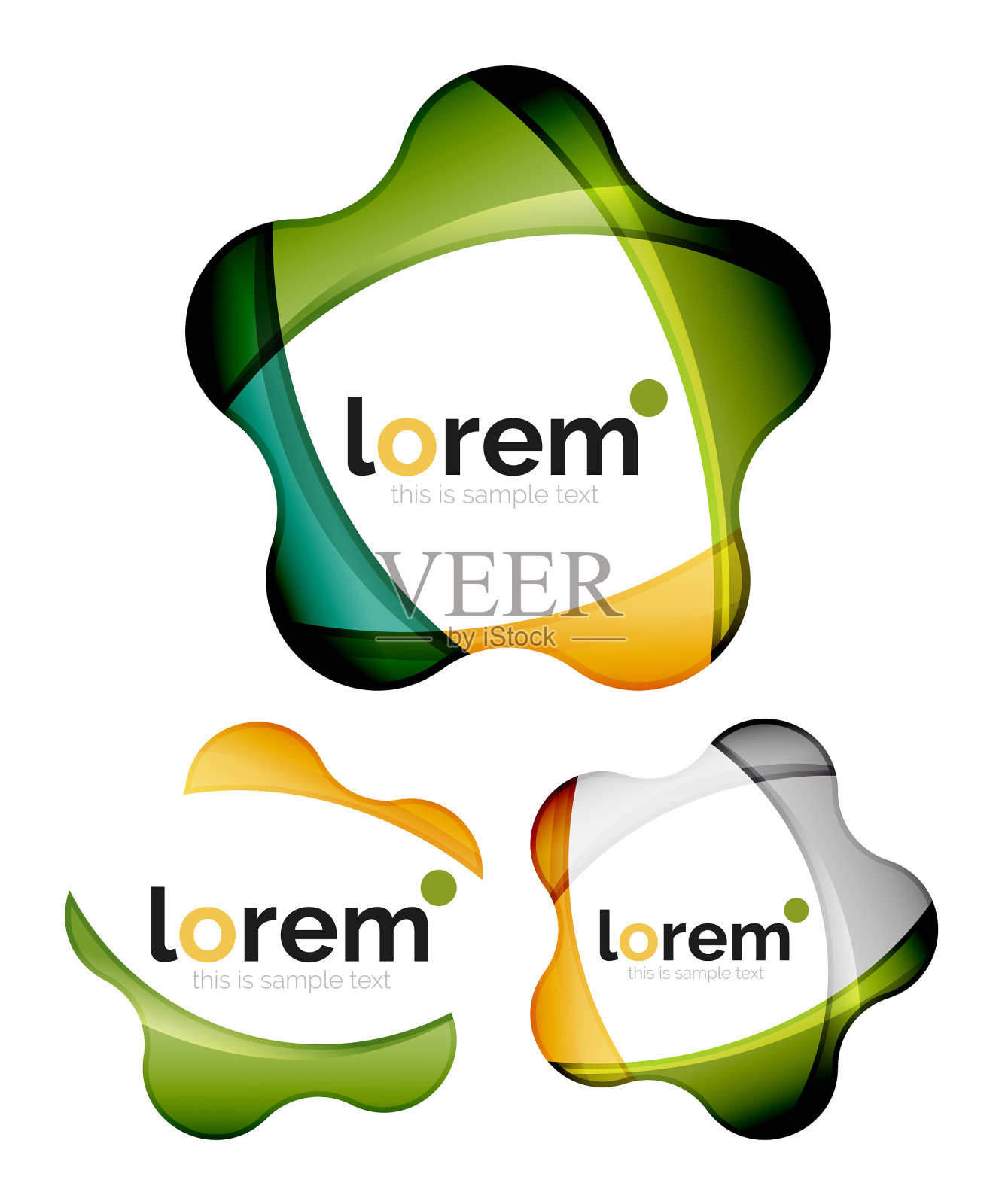 集合的几何收敛图标图标素材