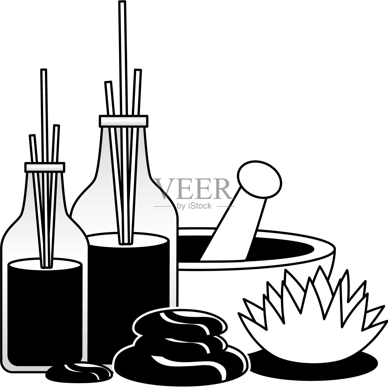 温泉疗法治疗设计元素图片