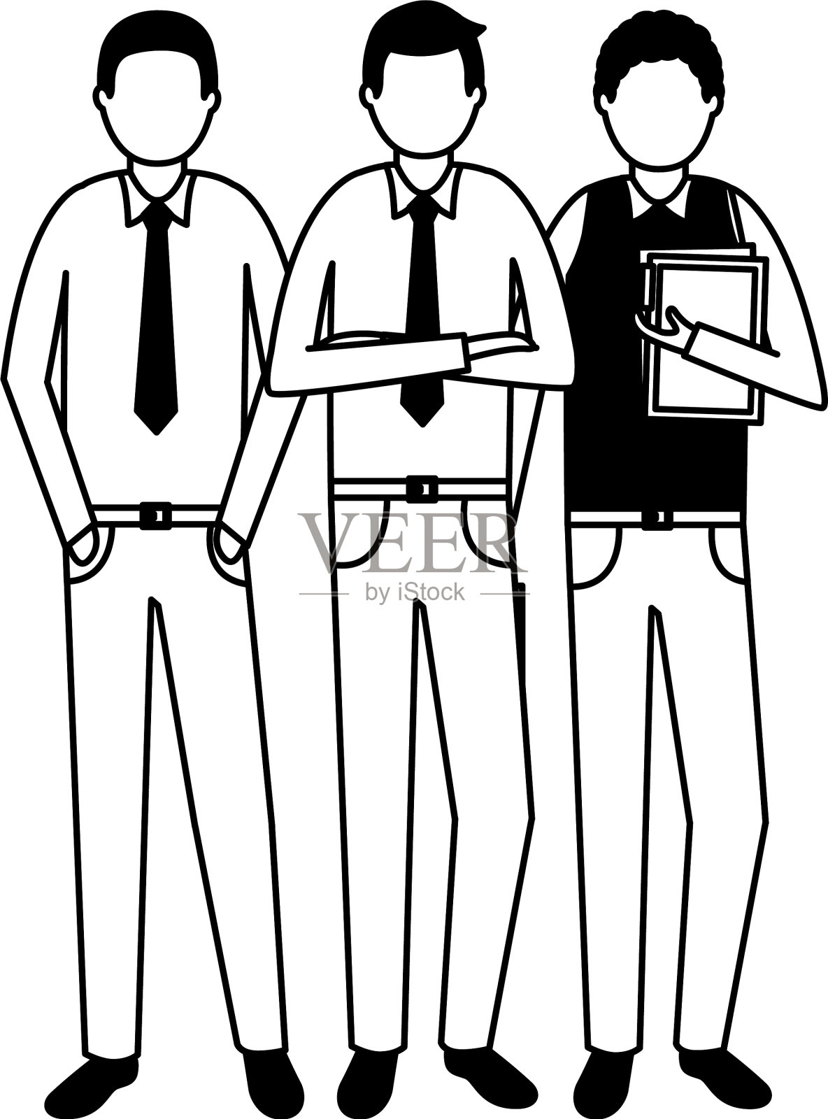 业务人员团队设计元素图片