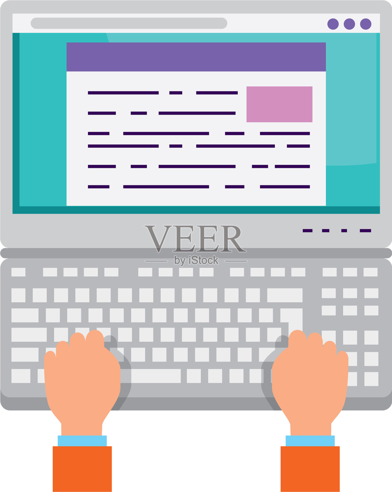 用户使用笔记本电脑设计元素图片