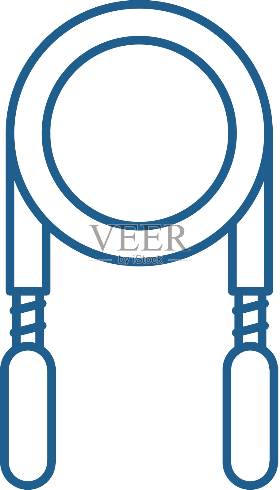 跳绳线图标概念跳绳平设计元素图片