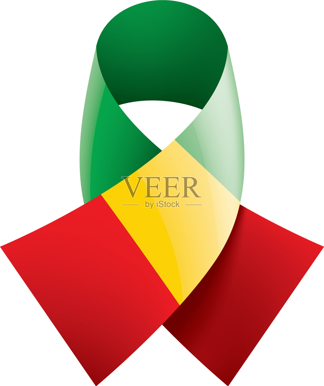 白色的几内亚国旗设计元素图片