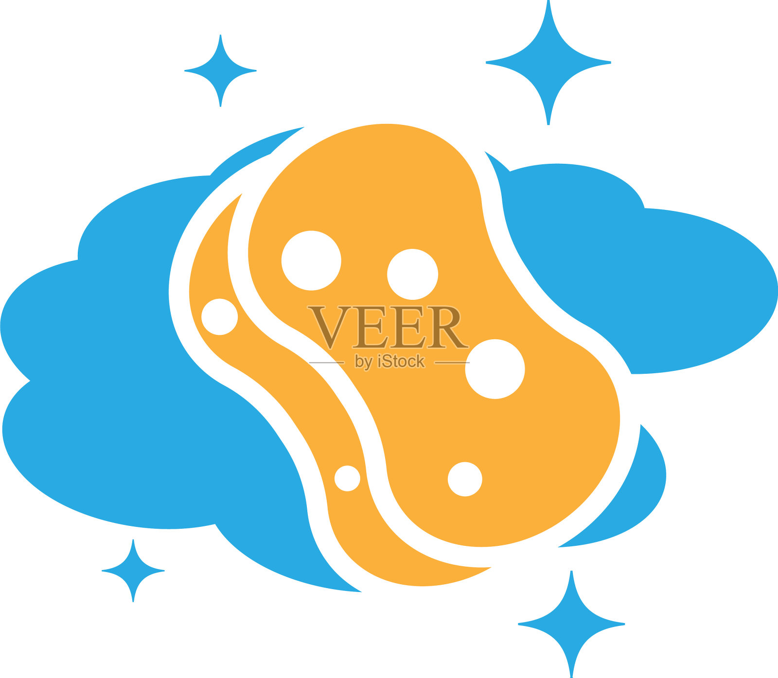 海绵图标设计模板隔离设计元素图片